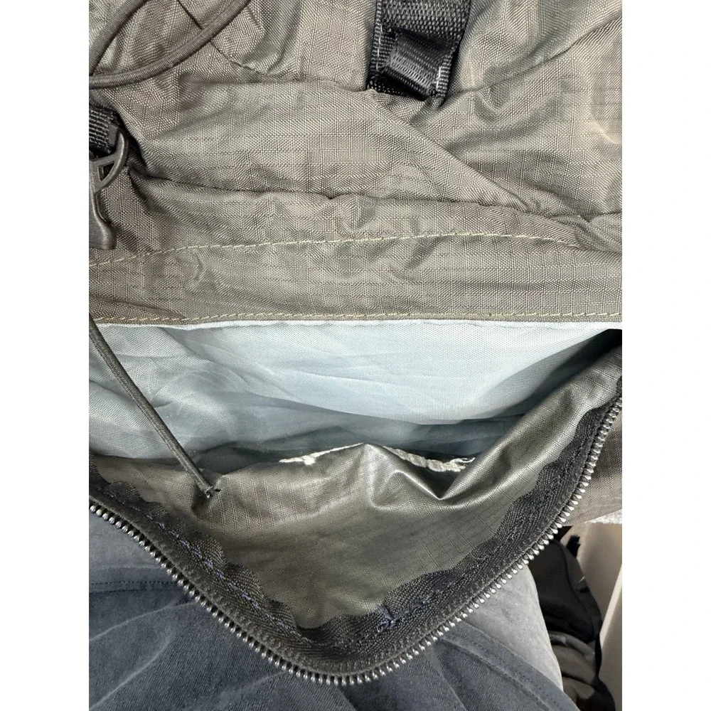 The North Face 65L Hiking Backpack Gray Black Camping Travel Bag‎